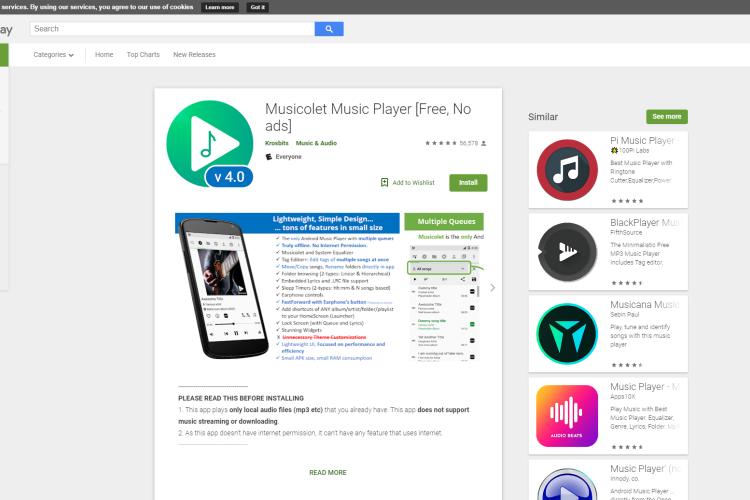 Best Android Music Player - Musicolet Music Player