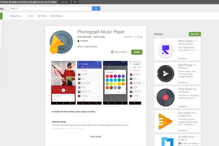 Best Android Music Player - Phonograph Music Player