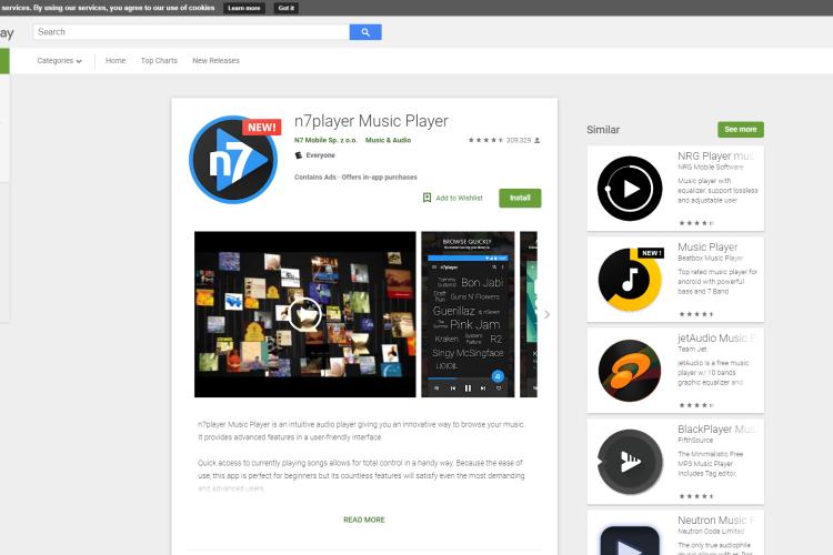 Best Android Music Player - n7player Music Player