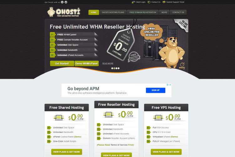 Best Free VPS with OHosti