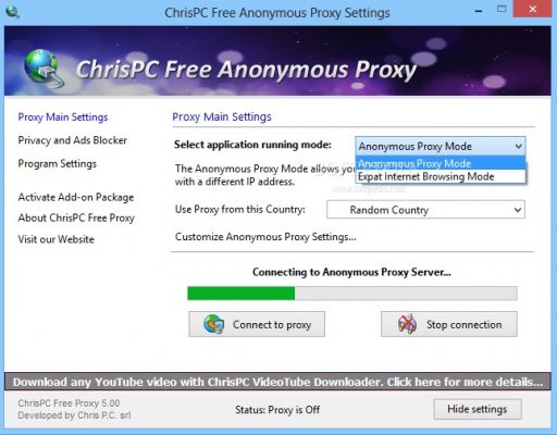 Anonymous proxy