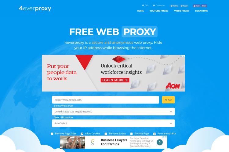 110+ Best Free Proxy Server List 2023: 4everproxy
