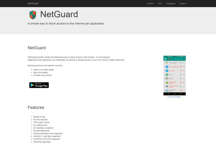 Ad Blocker for Android with Netguard
