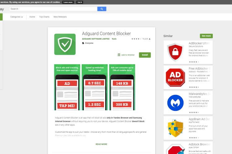 Android Advertisement Blocker Adguard Content Blocker