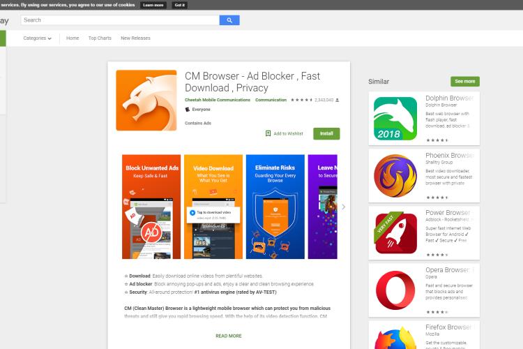 Android AD Blocker CM Browser Ad Blocker
