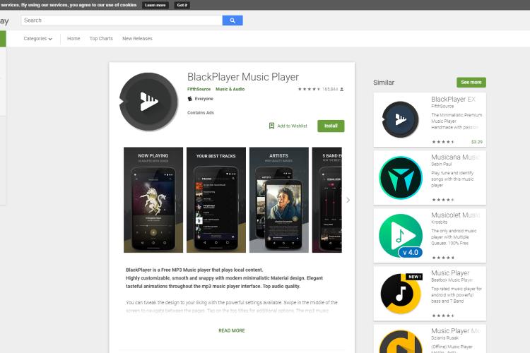 Best Android Music Player - BlackPlayer Music Player
