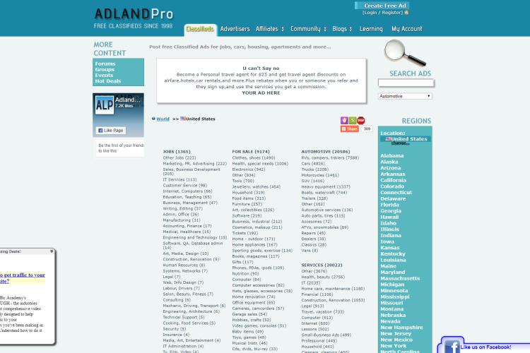 Best Free Sites like Craigslist for Free Ads: AdLandPro