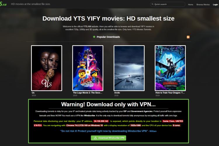 yify the pirate bay torrent
