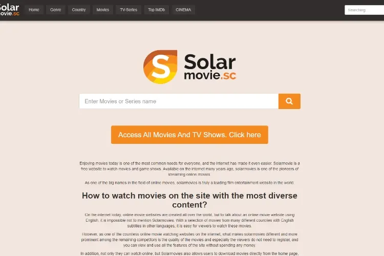 Solar movies